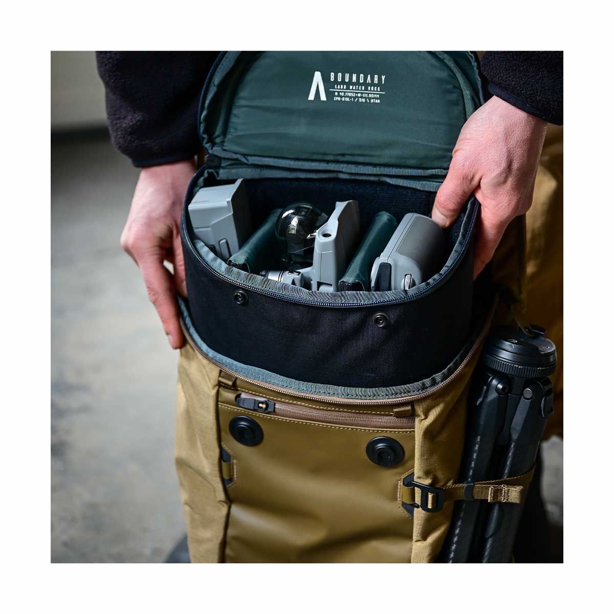 Boundary Supply Errant Pack Backpack Starter Kit - Waterproof Travel Laptop Backpack with Charging Port (Obsidian Black) for Commuting, Business Trips & Outdoor Adventures