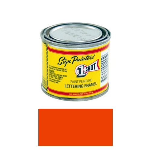 Vermillion Pinstriping Lettering Enamel Paint - 1/4 Pint (4oz) for Automotive, Motorcycle & Sign Painting - High Gloss Finish for Custom Artwork & Restoration Projects