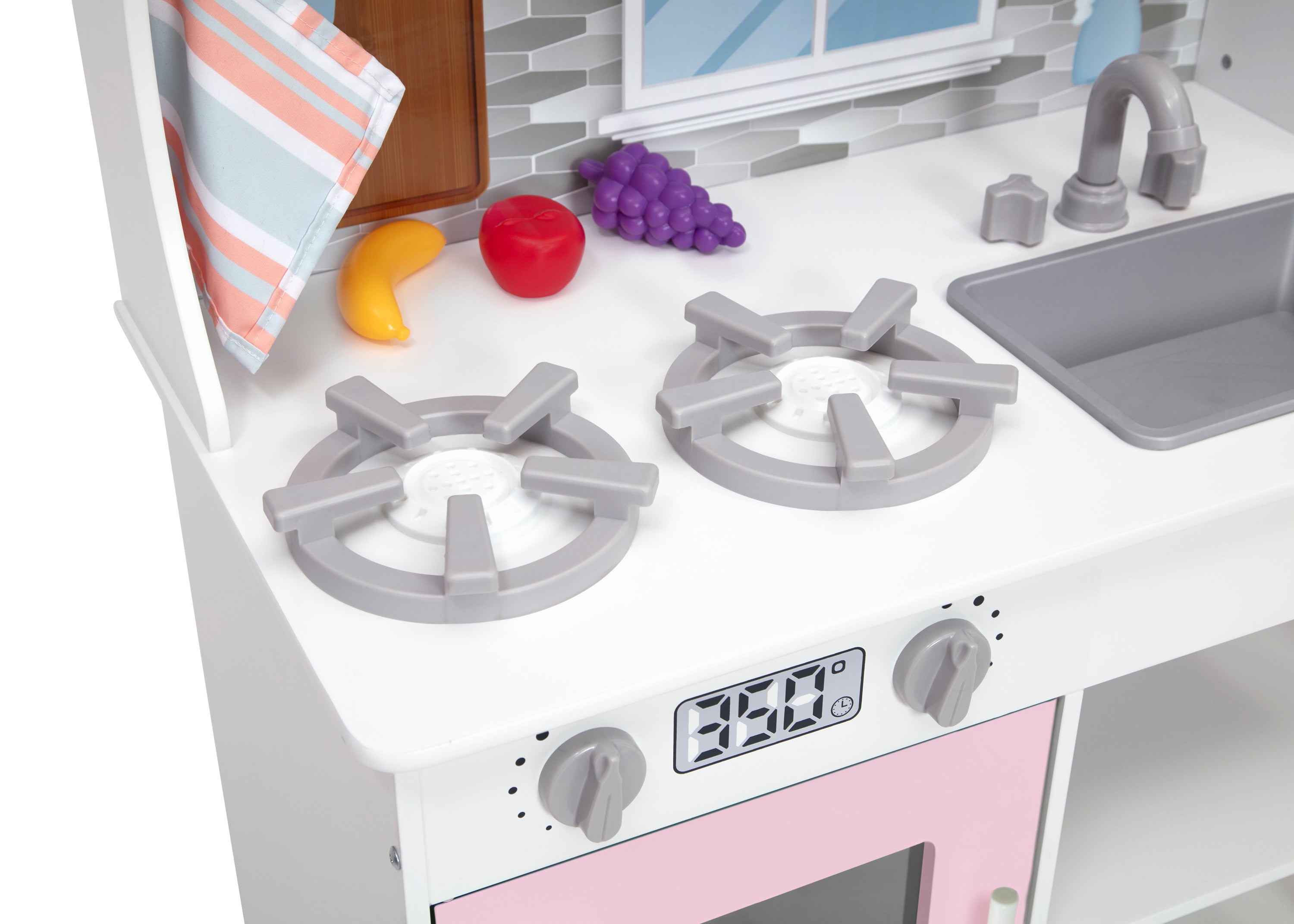 Tiny Chef Play Kitchen Set - Wooden Pretend Cooking Toy for Kids Ages 3-6 | Interactive Learning & Role Play for Preschoolers | Perfect for Birthday Gifts & Indoor Playtime