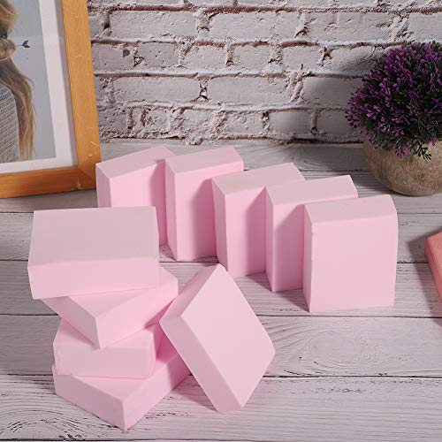 Exfoliating Bath Sponge - Soft Comfortable Shower Brush Scrubber for Adults & Kids (10-Pack, Small Square Powder) - Perfect for Gentle Skin Cleansing & Exfoliation in Shower or Bath