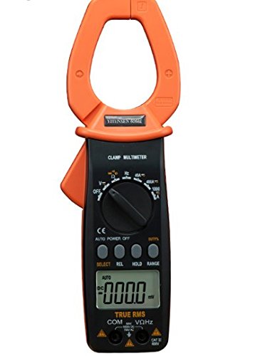 VICTOR 6056E Digital Clamp Meter - True RMS Multimeter with Data Hold, On/Off Alarm, Measures DC/AC Current & Voltage, Resistance, Capacitance, Frequency - Perfect for Electricians, HVAC & Automotive Diagnostics