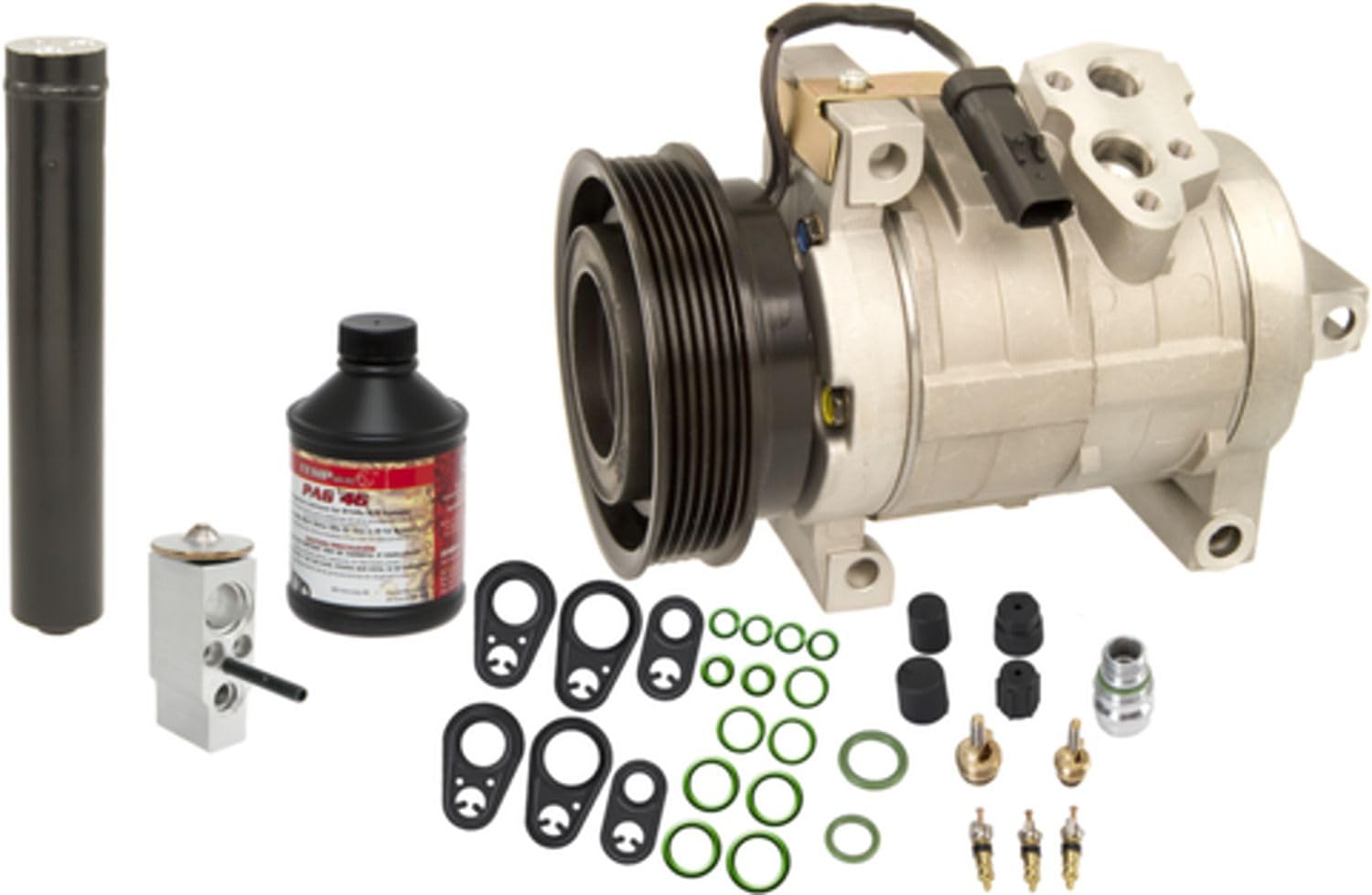 Four Seasons 5961NK Complete Air Conditioning Kit with New Compressor | A/C Replacement Kit for Cars & Trucks | Perfect for Summer Cooling & Vehicle Maintenance