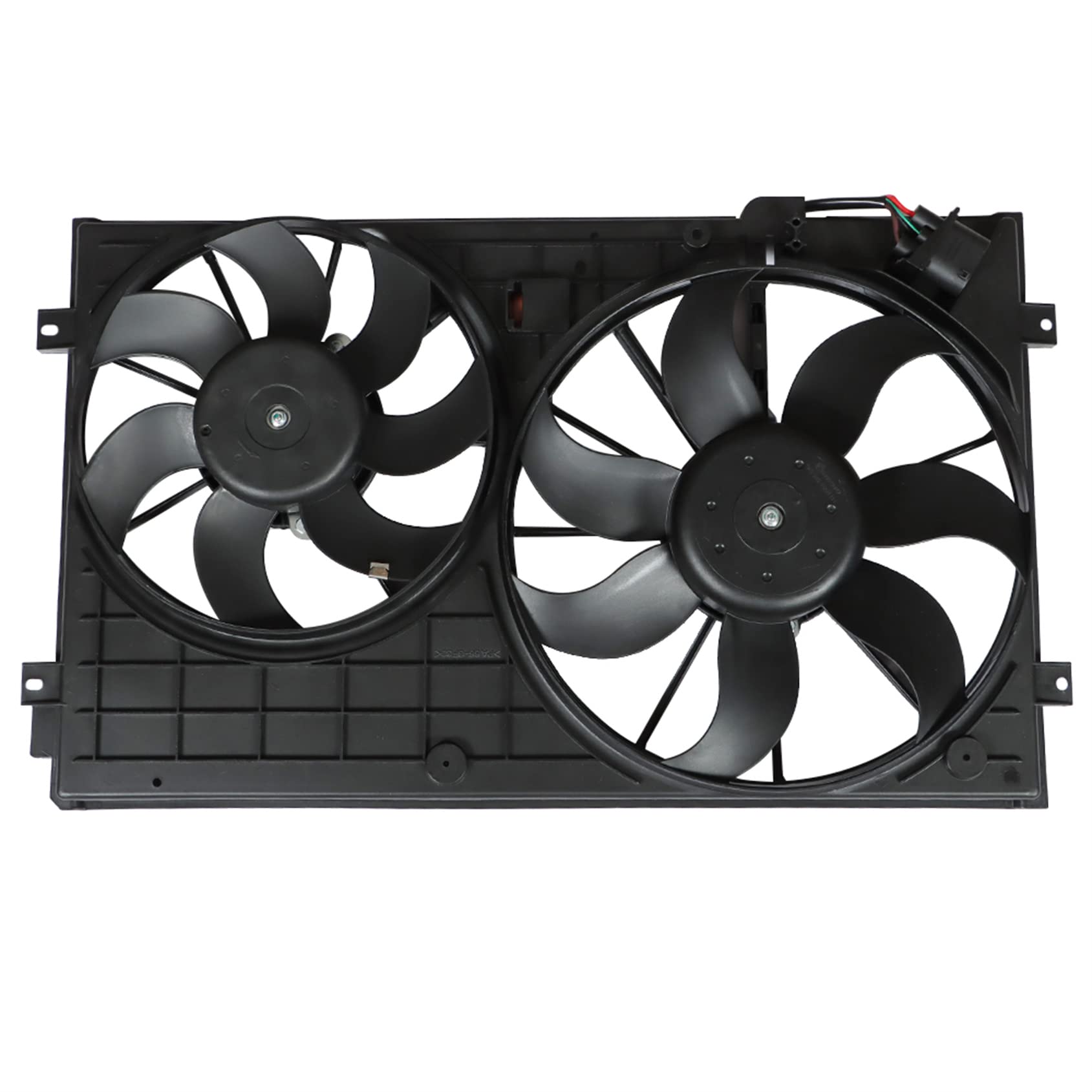 621490 620-805 Engine Radiator Condenser Cooling Fan Assembly Replacement for 2010-2013 VW Golf & 2012-2013 VW Passat - Compatible with Part Numbers 1K0959455ET, 1K0959455FR, 1C0959455C, 6X0959455 (12V) - Perfect for Engine Cooling System Repair & Maintenance