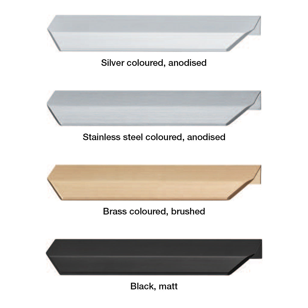 Studio Furniture Handle - 4 Finishing Options (Black, Gold, Silver, Bronze) | Cabinet & Drawer Pulls for Modern Home & Office Decor