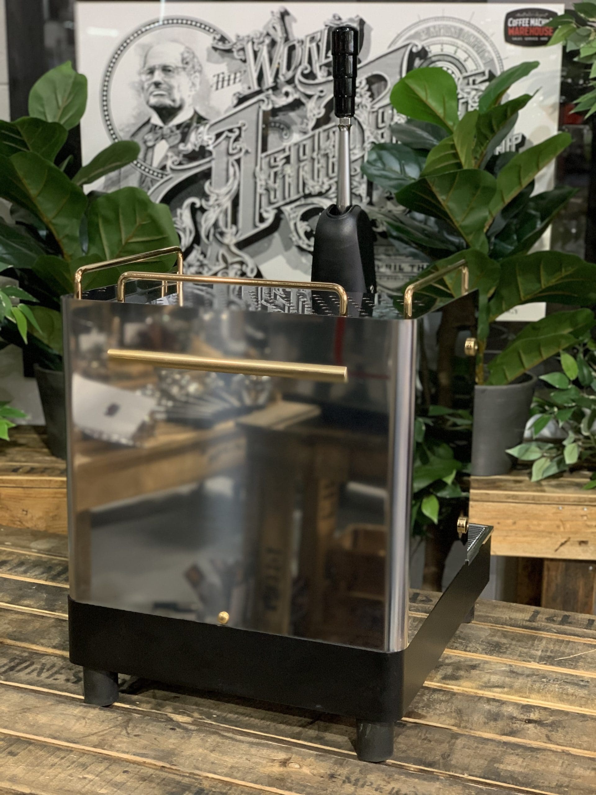 Brugnetti Lever 1 Group Commercial Espresso Machine for Coffee Shops & Restaurants - Professional Barista Coffee Maker for Rich Espresso & Cappuccino