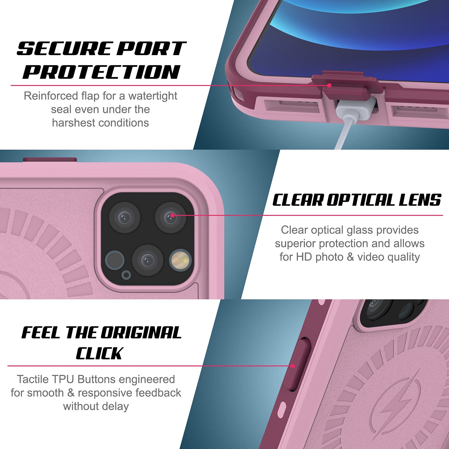 Punkcase Waterproof Case for iPhone 12 Pro (6.1