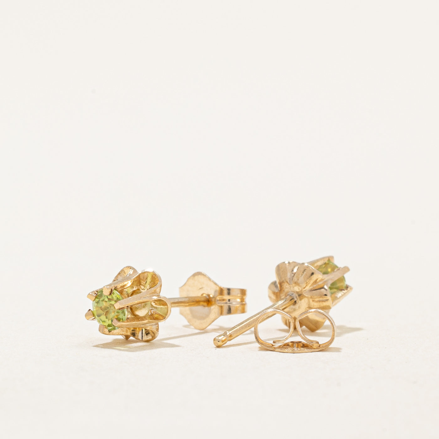 Peridot Stud Earrings 0.20ctw - Genuine Gemstone Jewelry for Women | Perfect Gift for Birthday, Anniversary & Everyday Wear