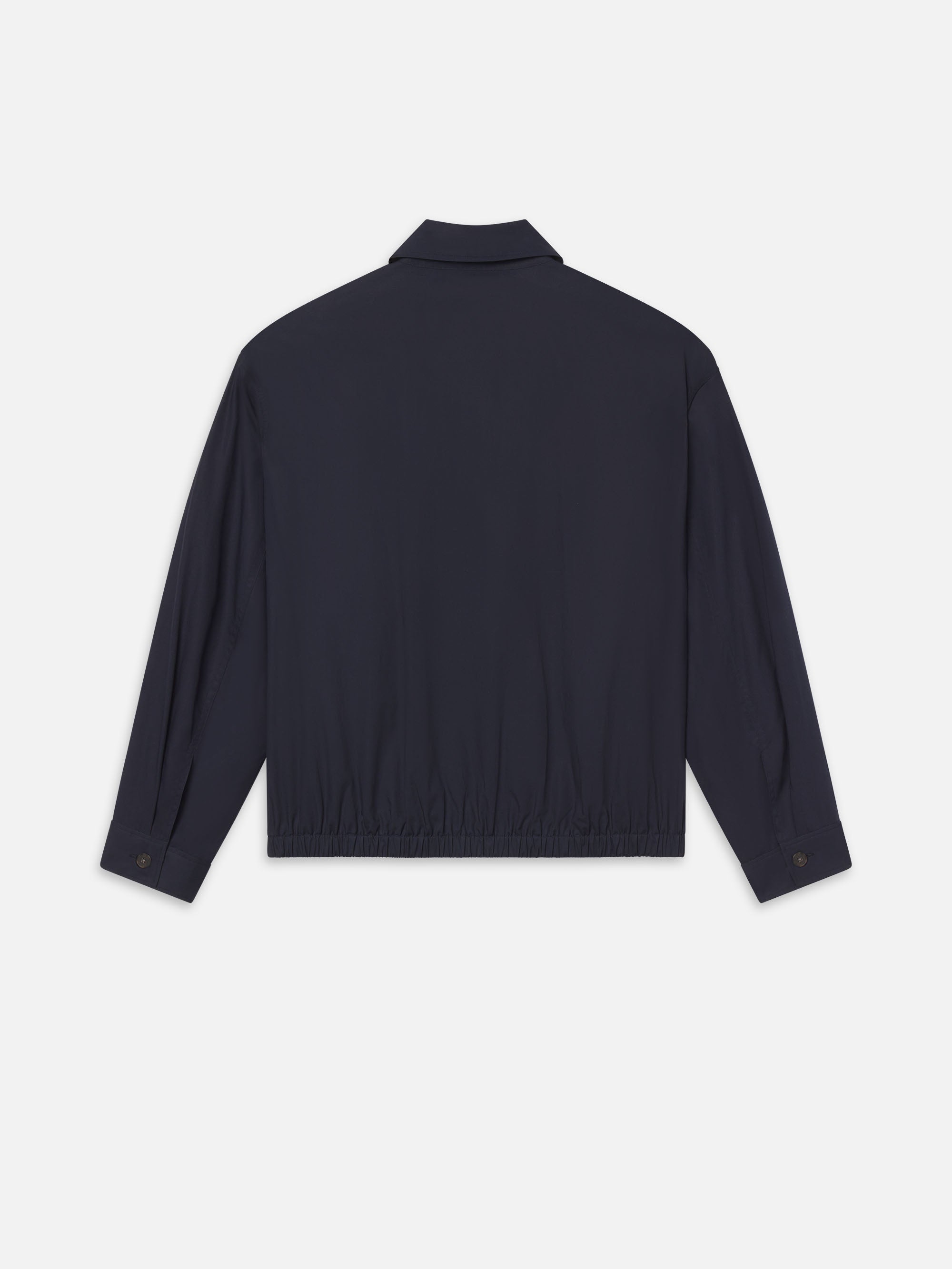 Men's Lightweight Poplin Cotton Jacket - Dark Navy Blue - Perfect for Casual Wear, Travel & Outdoor Activities
