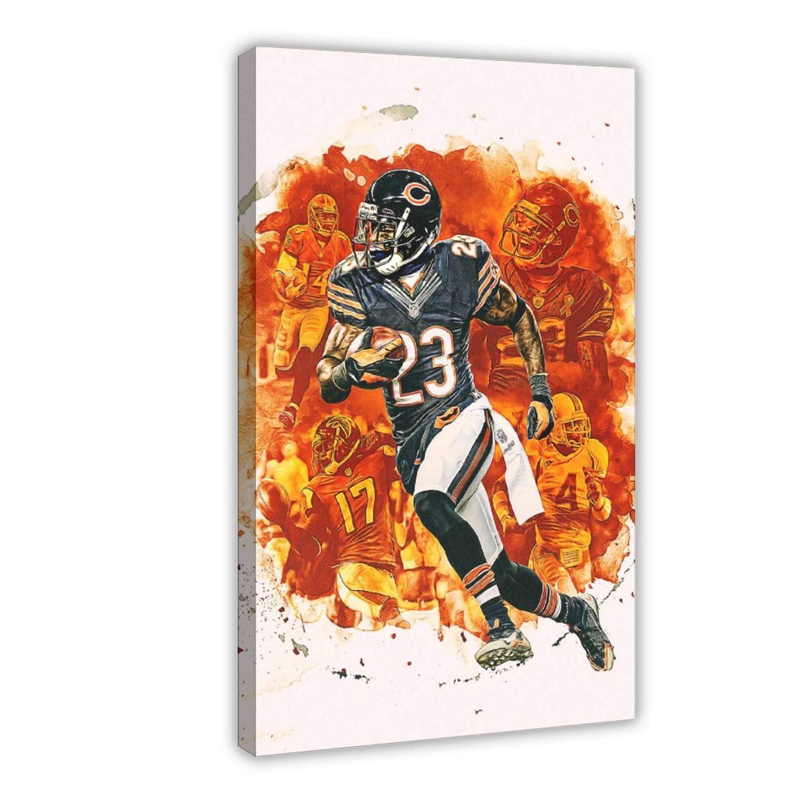 Devin Hester Football Canvas Wall Art - 24x36 inch (60x90 cm) Sports Poster for Bedroom, Office & Man Cave Decor - Perfect Gift for NFL Fans & Sports Enthusiasts