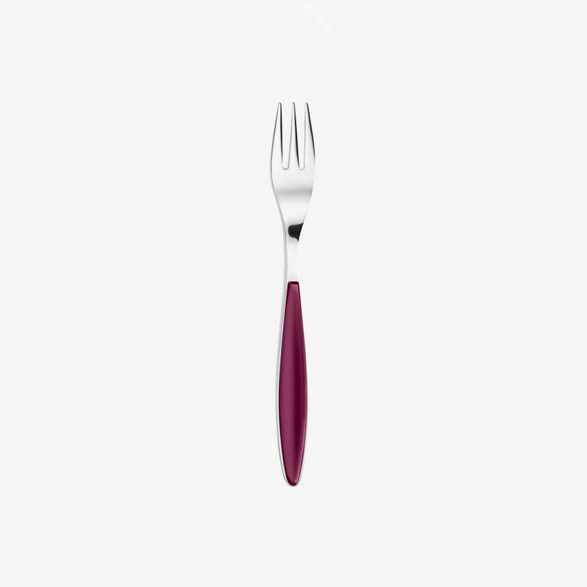 Guzzini Feeling Dessert Fork - Elegant Stainless Steel Cake Fork for Desserts, Pastries, and Fine Dining - Perfect for Parties, Weddings, and Home Entertaining
