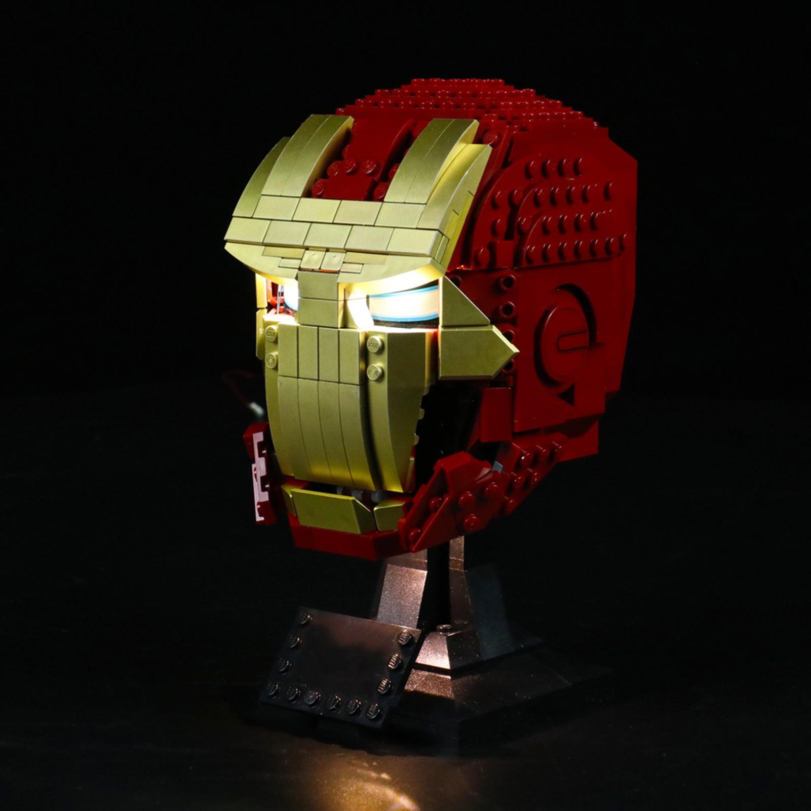 Best Light Kits for Lego Marvel Iron Man Helmet 76165 – DIY Lighting Kit for Lego Sets, Superhero Display & Night Light for Marvel Fans