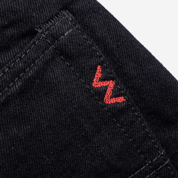 Iron Heart IH 888S 14oz Selvedge Denim Jeans - Medium/High Rise Tapered Cut in Black/Black | Premium Raw Denim for Workwear & Motorcycle Riding