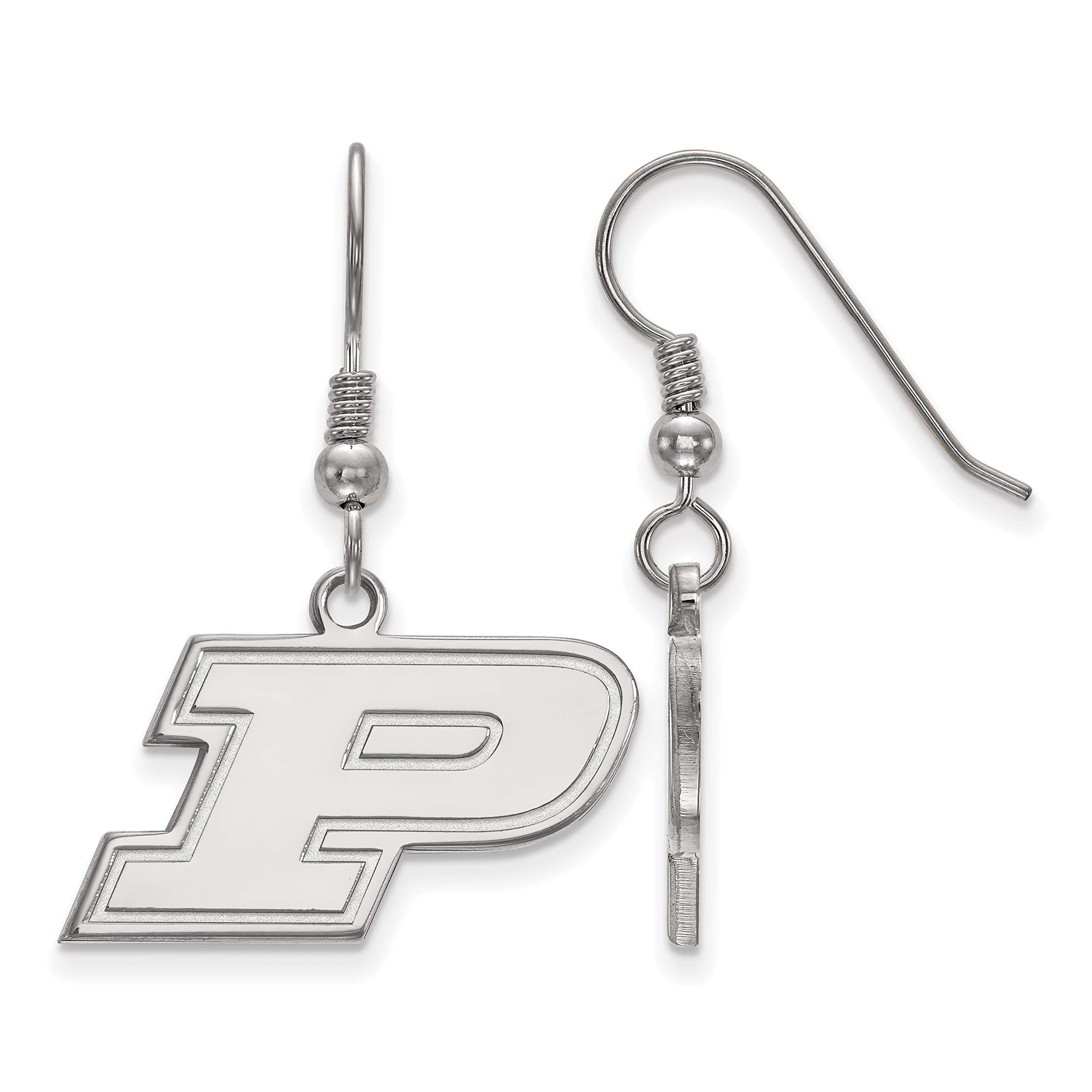 Purdue Boilermakers Sterling Silver Dangle Earrings with School Letter Logo - Perfect for Game Day, College Pride & Alumni Gifts