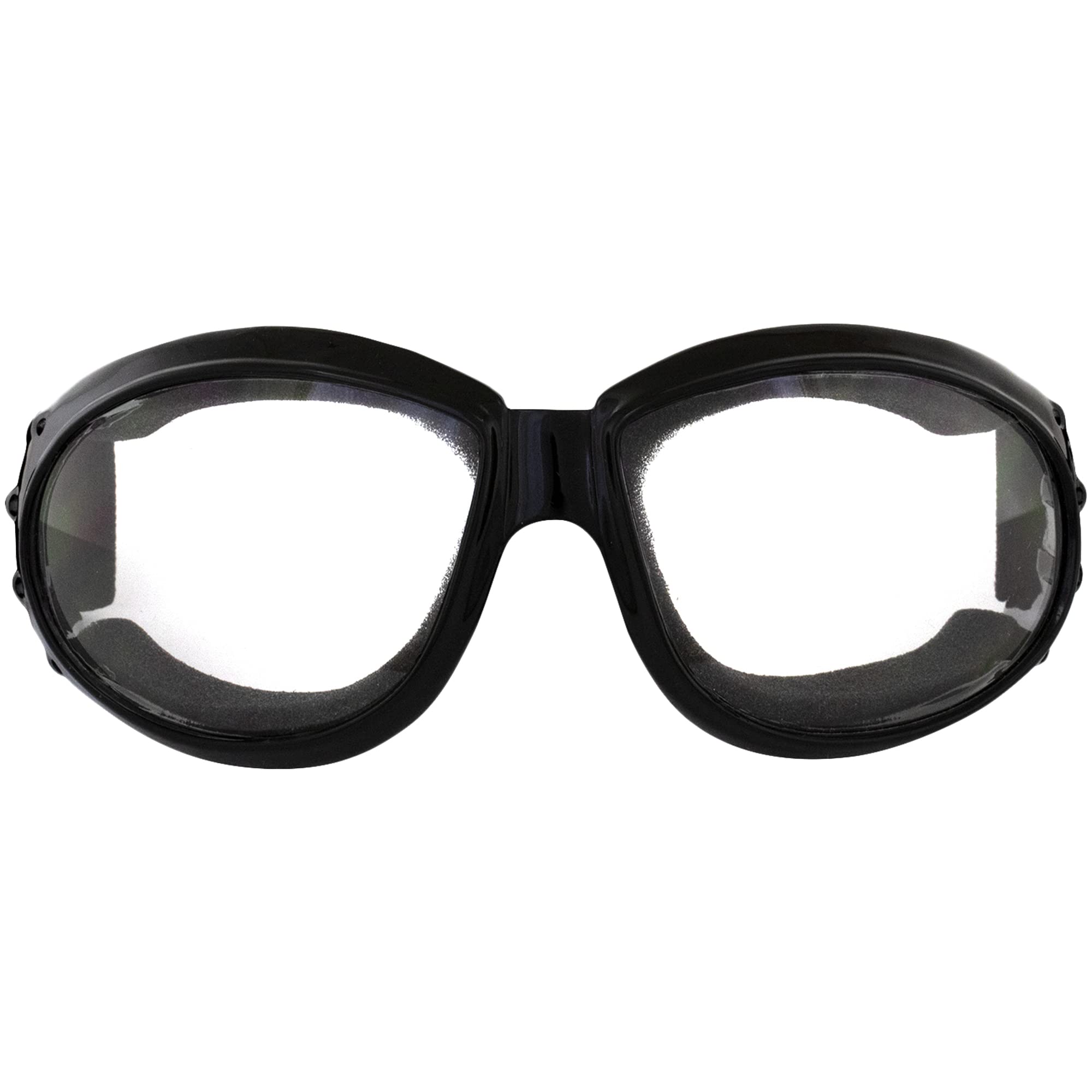 Global Vision Eyewear Cruising Safety Glasses with Clear Lenses - ANSI Z87.1 Certified Protective Eyewear for Cycling, Motorcycling & Outdoor Sports - UV Protection Anti-Fog Work Safety Glasses