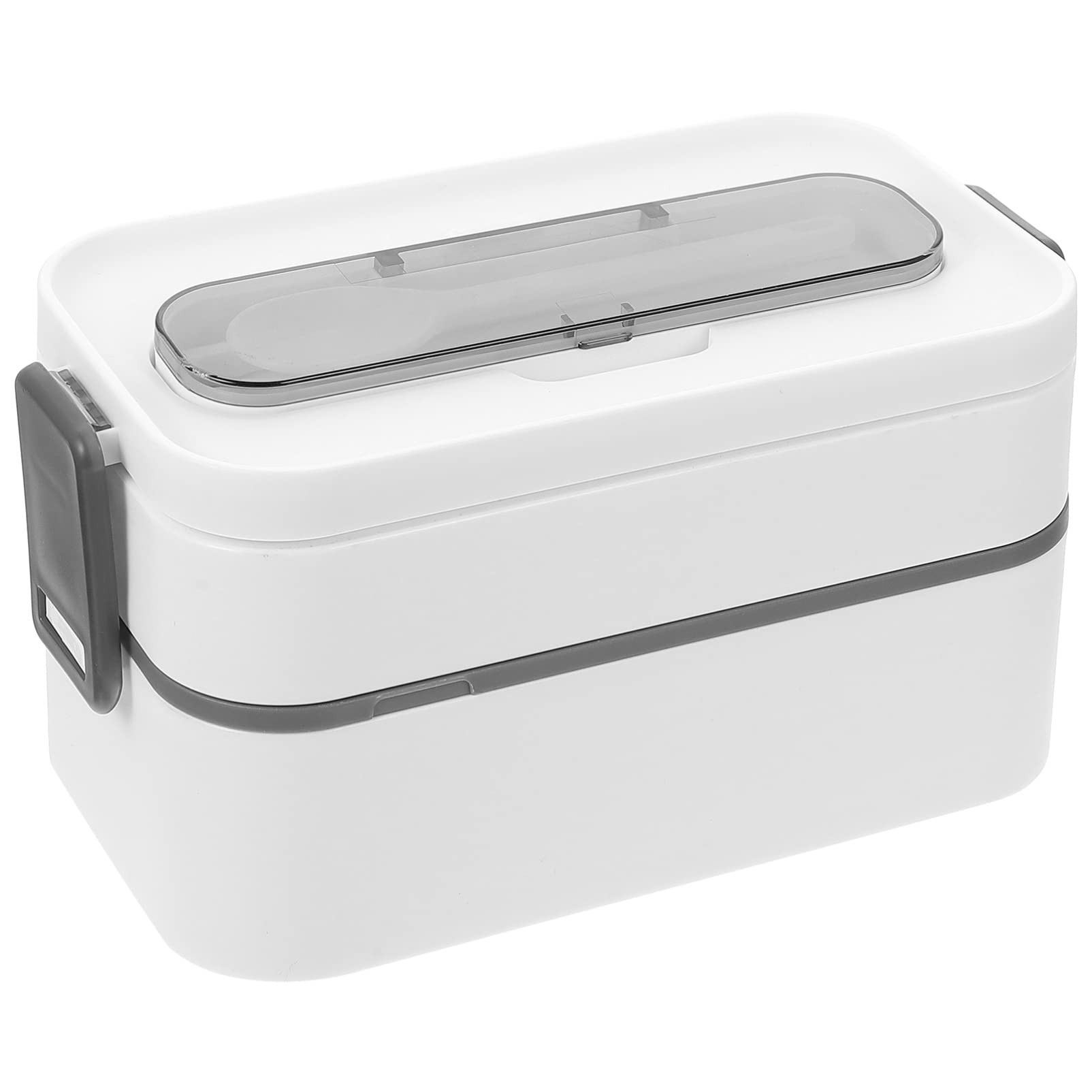 Stackable Bento Lunch Box - Reusable Plastic Food Containers for Meal Prep, Snacks & On-the-Go | Portable Lunch Containers for Office, School & Picnics