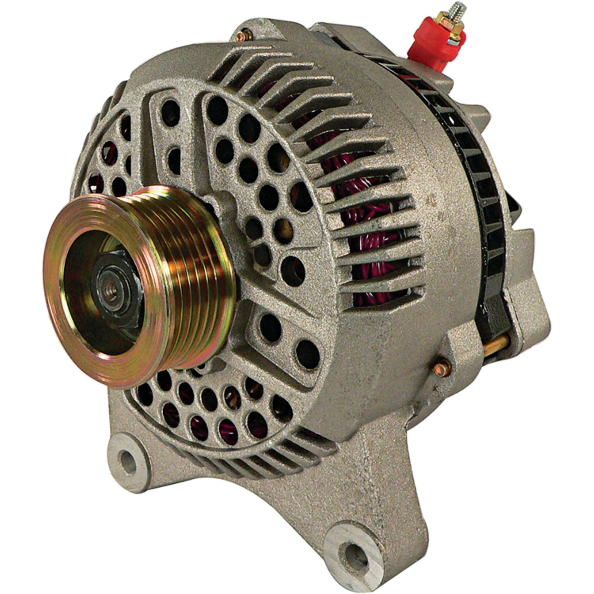 High Output 250 Amp 12V Alternator for 1995-1999 Ford Crown Victoria 4.6L - CW Rotation, IF Fan, IR Regulator & Solid Pulley - Direct Replacement for AFD0039-250 - Perfect for Performance Upgrades & Heavy-Duty Electrical Systems