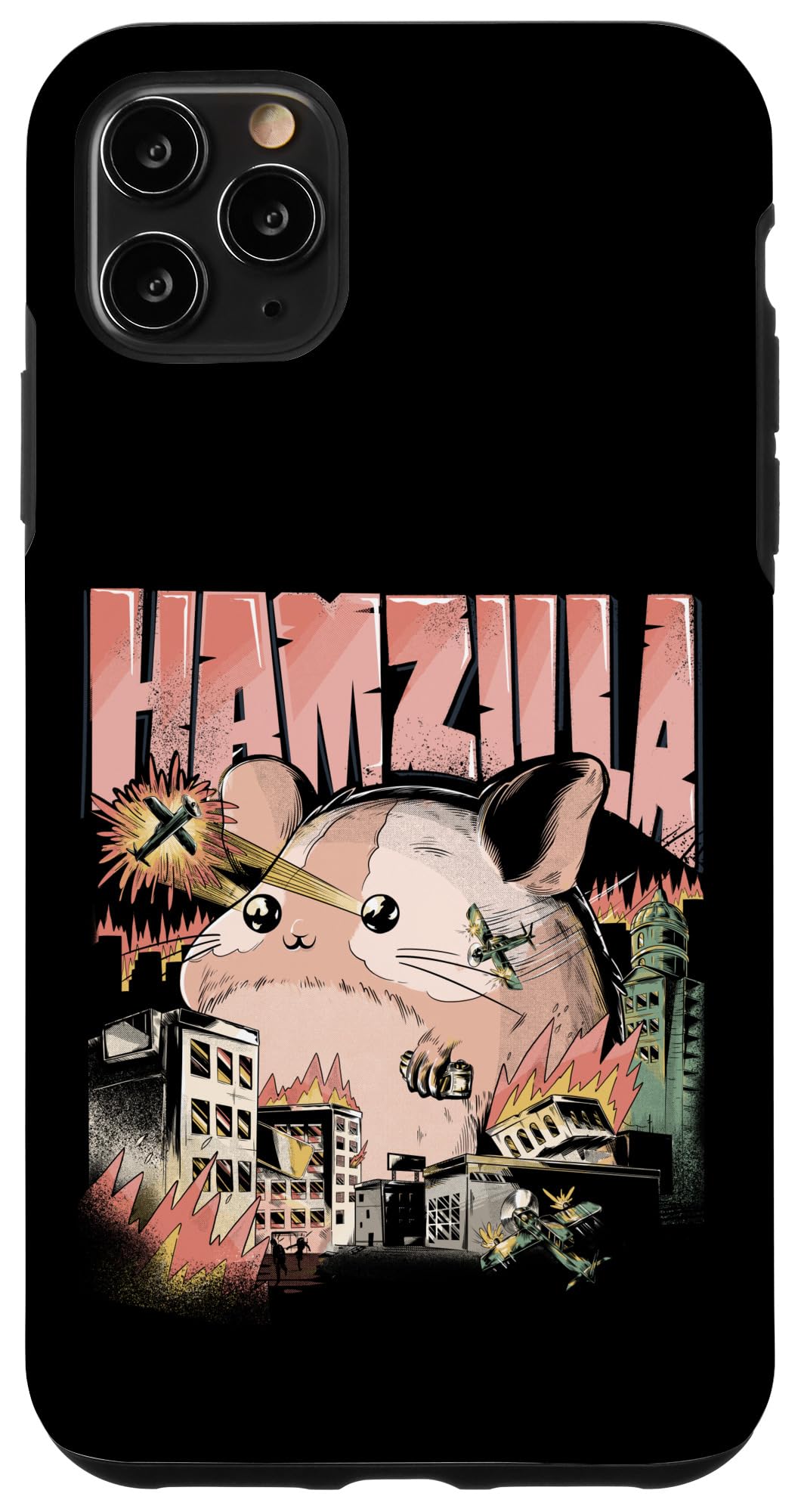 Premium iPhone 11 Pro Max Case - Cute Syrian Golden Roborovski Campbell's Dwarf Hamster Design | Shockproof Protective Phone Cover for Work, Travel & Daily Use