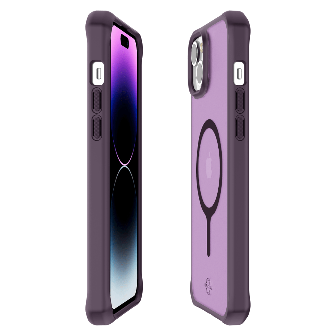 iTSKINS Hybrid MG Protective Case for iPhone 15 Plus - Purple | Shockproof & Scratch-Resistant Cover for Everyday Use, Work & Outdoor Activities
