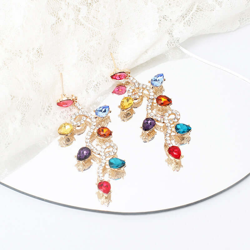 Festive Christmas Light Bulb Drop Earrings - Colorful Holiday Dangle Earrings for Women | Perfect for Christmas Parties, Gift Exchange & Festive Celebrations (D1240)