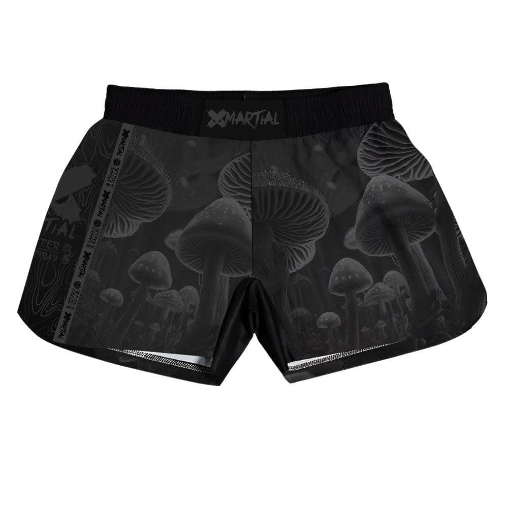MMA Shorts Black Indigo - Premium Mushroom X Tech 25 Series Training Shorts for MMA, BJJ & Combat Sports | Ideal for Gym Workouts & Martial Arts Training