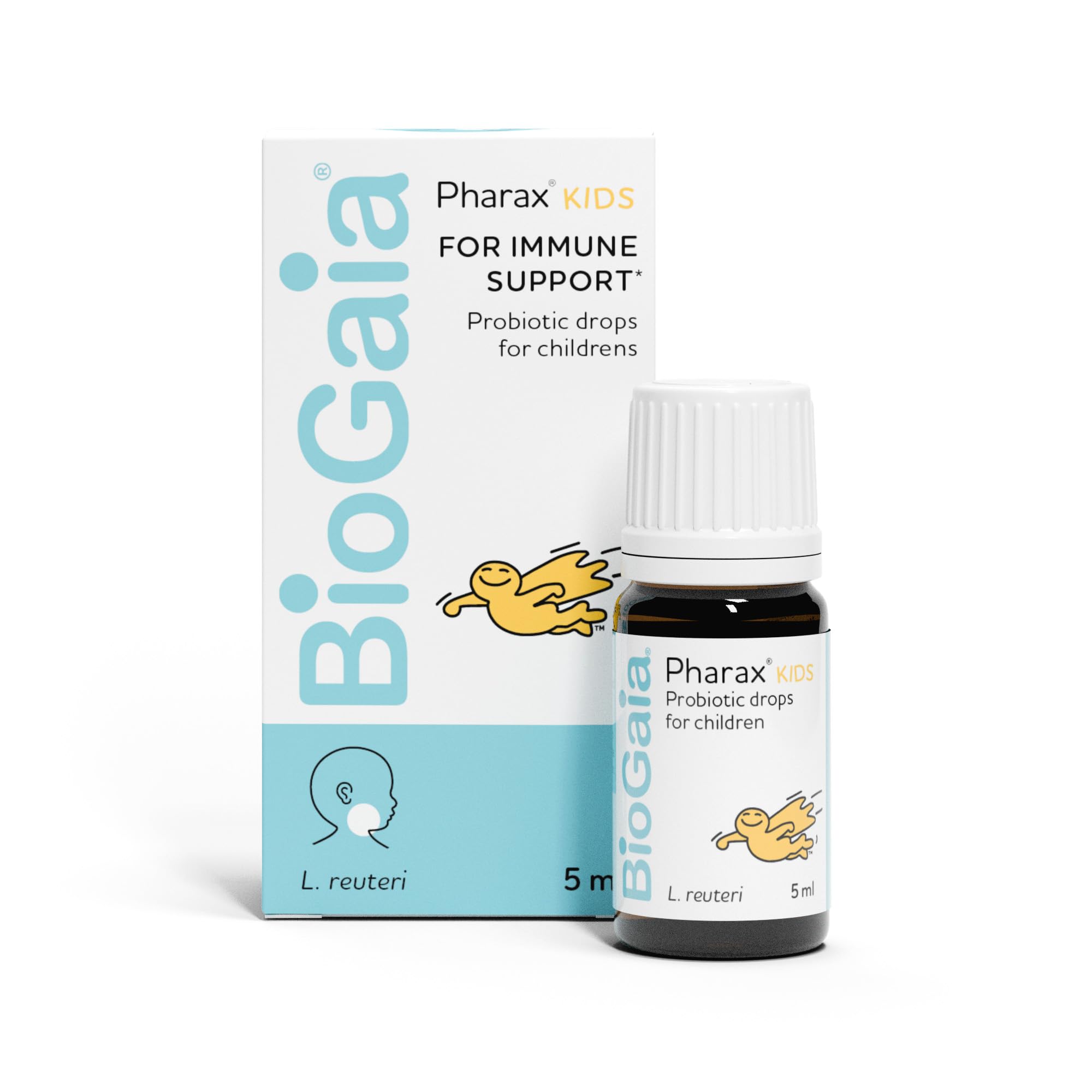 BioGaia Protectis Baby Probiotic Drops 5ml - Supports Digestive Health & Immune System for Infants & Toddlers - Ideal for Colic, Gas & Constipation Relief