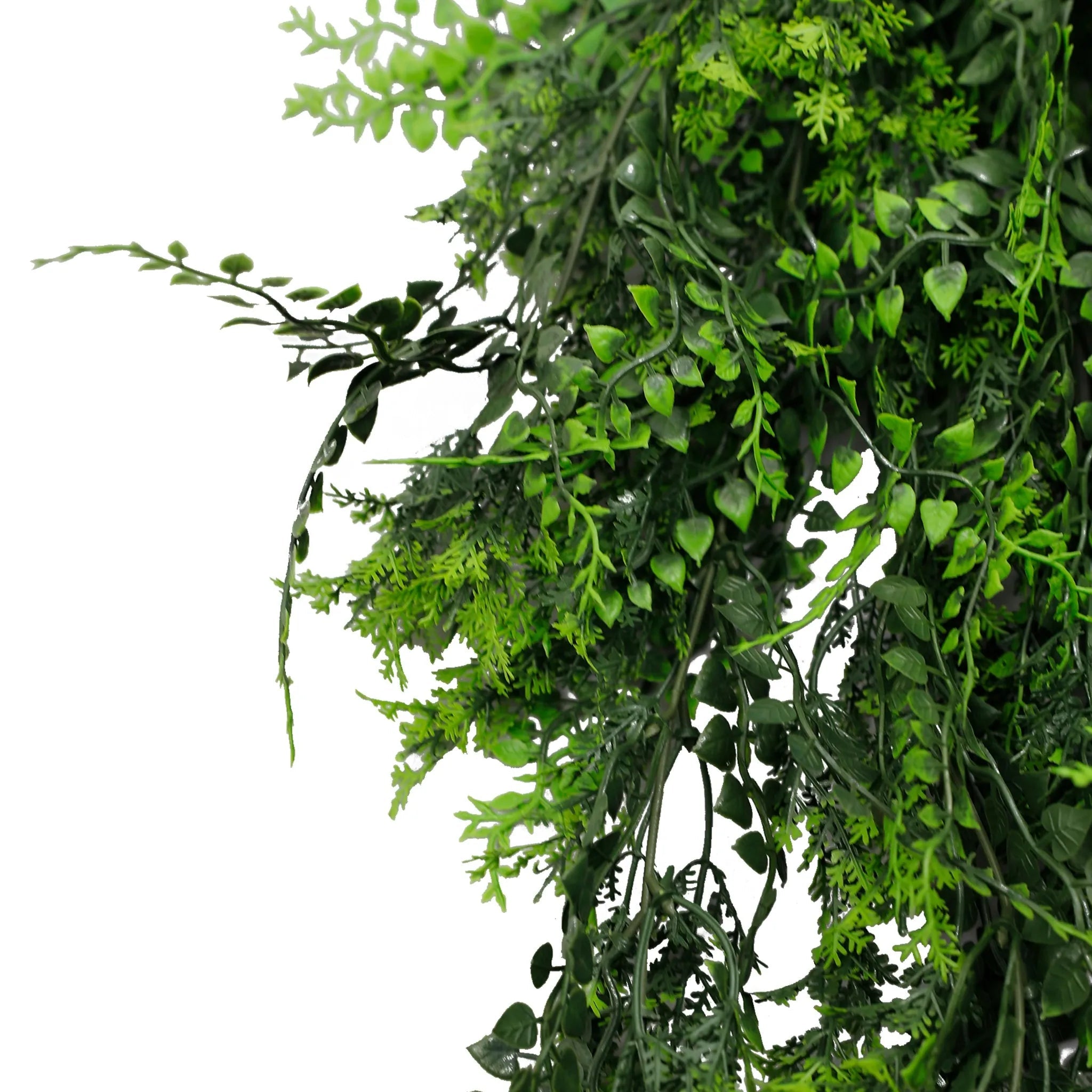 Mediterranean Fern Trailing Vine Artificial Plant - UV Resistant & Fire Rated (22cm x 76cm) - Perfect for Home Decor, Office, Wedding & Party Decoration