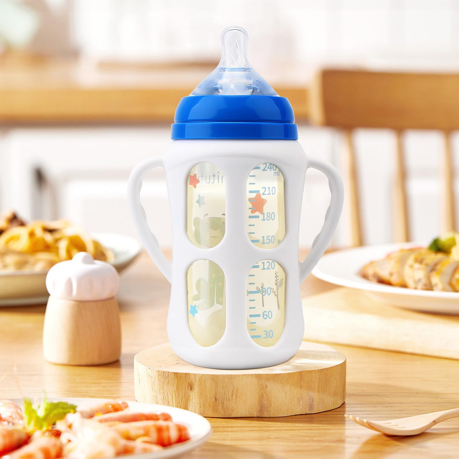 3 Packs Baby Bottle Handles for Philips Avent Natural & Anti-Colic Baby Bottles - Easy Grip Holder for Infant Feeding - Perfect for Travel, Daycare & Learning to Hold Bottle Independently
