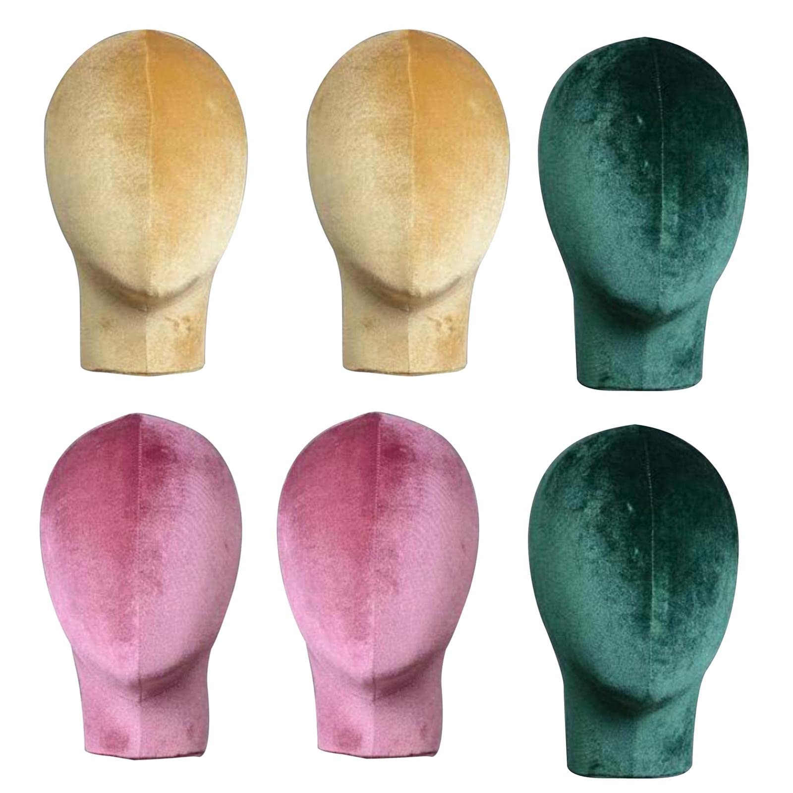 6PCS Mannequin Heads for Glasses & Hats Display - Female & Male Wig Stands for Salon, Barber Shop, Makeup Practice & Retail Store Displays - Perfect for Cosmetics, Wigs, Caps & Accessories Showcase