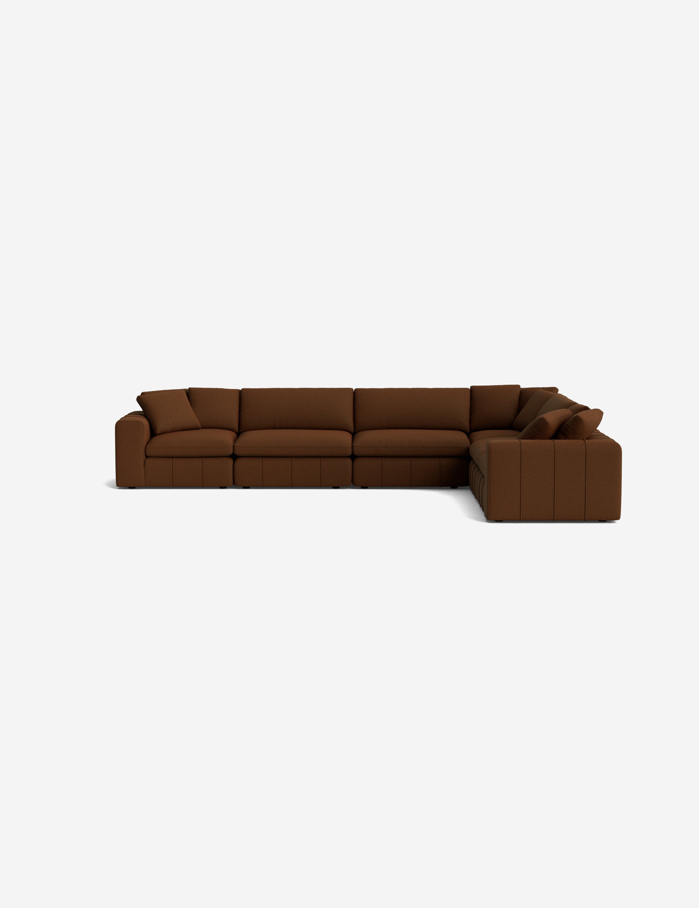 Capella Modular Corner Sectional Sofa - Modern L-Shaped Couch for Living Room, Reversible Design with Ottoman | Perfect for Small Spaces, Apartments & Home Theater Seating
