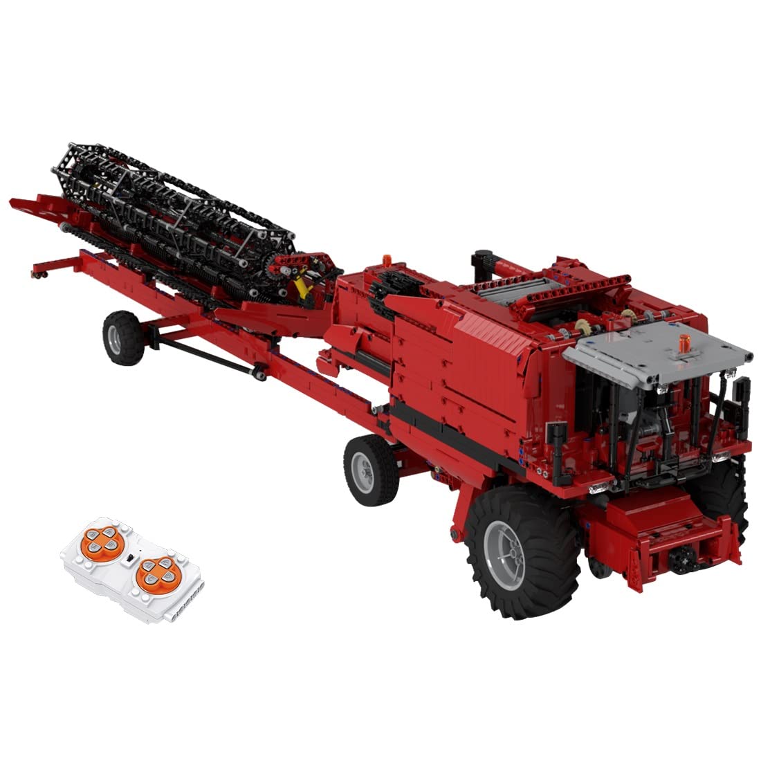Deutz-Fahr TopLiner 1:17 Scale RC Combine Harvester Building Kit - 3,494 Piece Lego Technic Compatible Farm Vehicle Model (MOC-106787) | STEM Educational Toy for Adults & Kids | Farm Simulation & Collector's Display