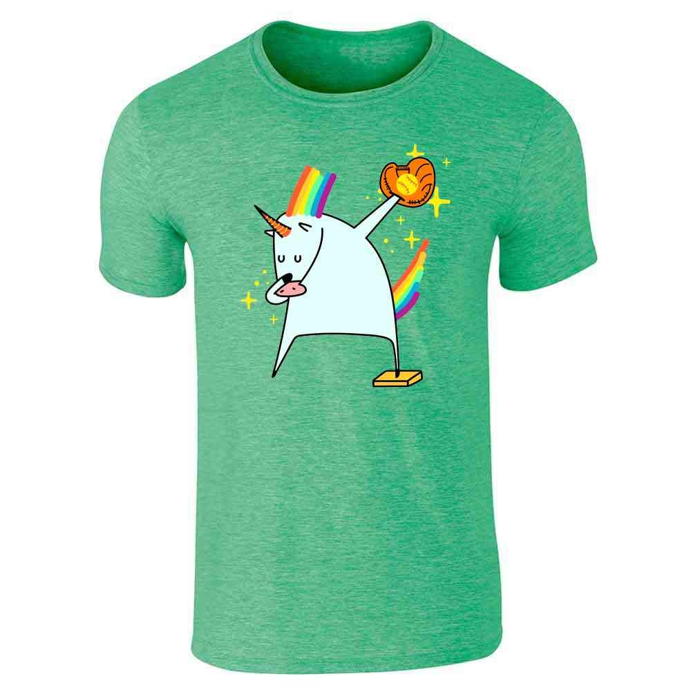 Pop Threads Dabbing Unicorn Graphic Tee - Soft Cotton Men's T-Shirt for Casual Wear, Sports & Funny Outfits