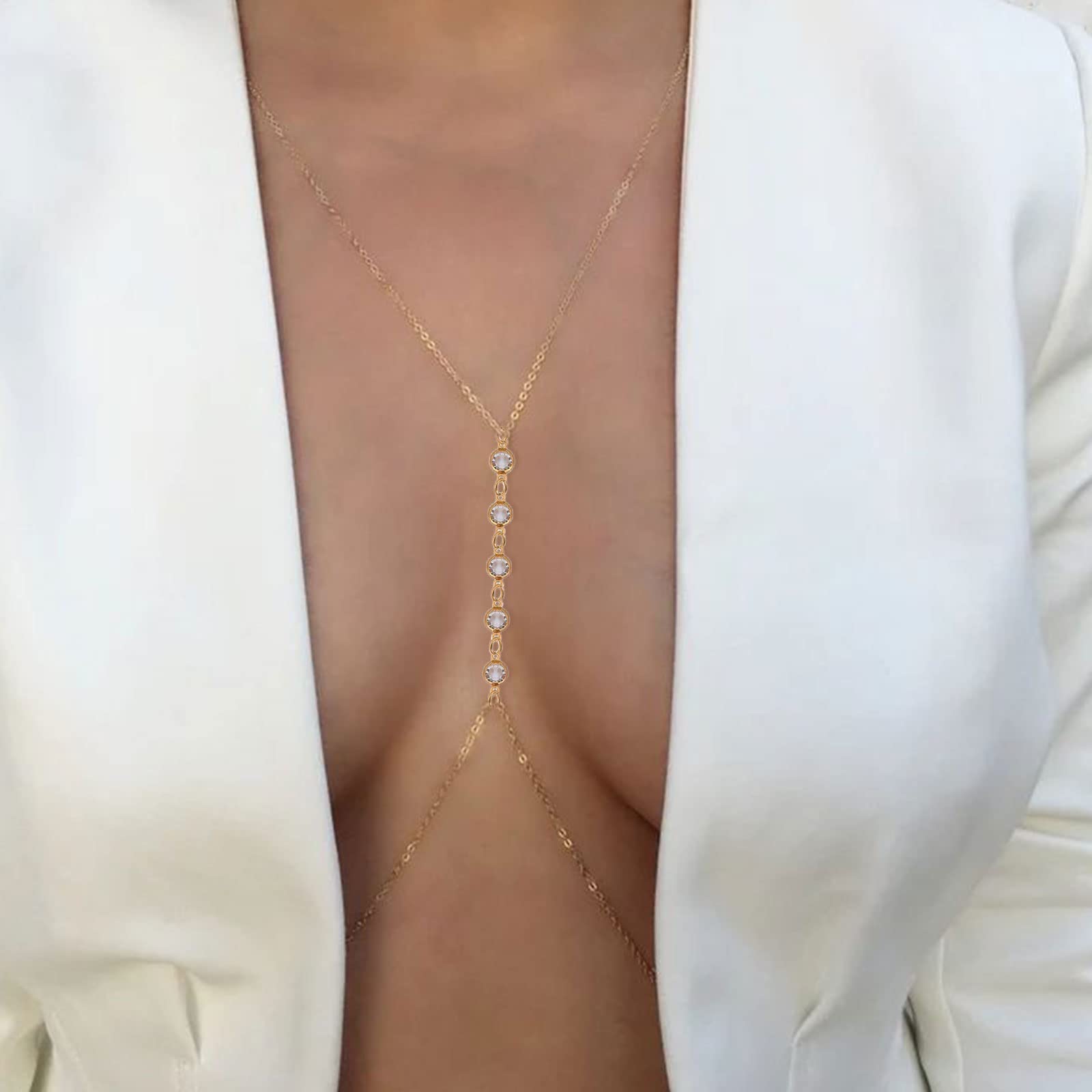 Stylish Women's Body Jewelry - Fashionable Bikini Chain Necklace for Beach, Summer & Holiday Wear | Perfect for Pool Parties, Vacations & Boho Outfits