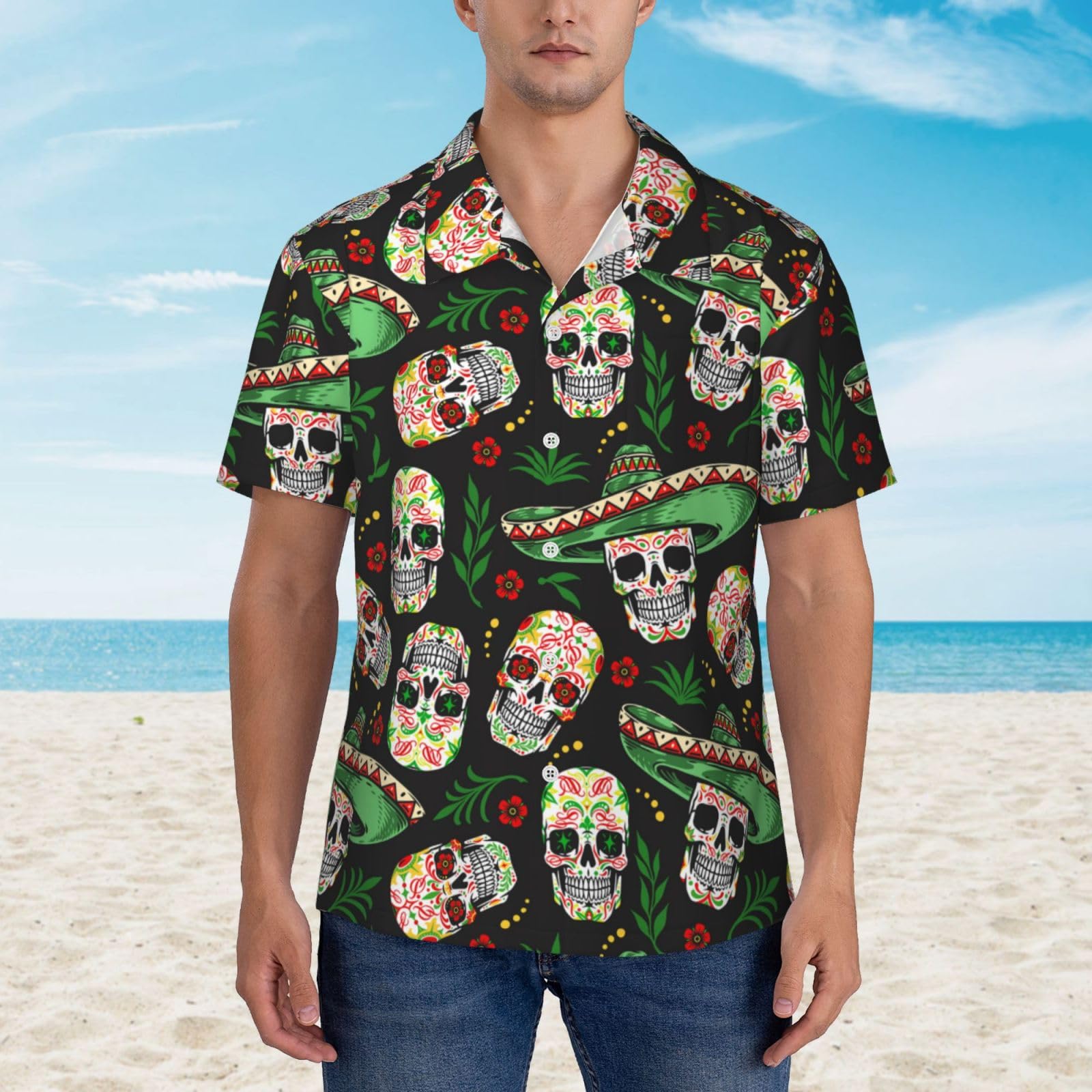 Men's Casual Hawaiian Shirts - Short Sleeve Button Down Beach Shirts for Summer Vacation, Luau Party & Tropical Getaway | Breathable & Comfortable