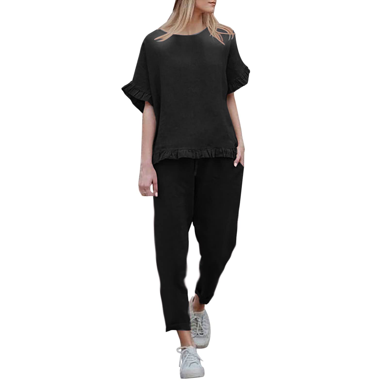 Oelaio Women's 2024 Summer Vacation Outfits - Trendy Matching Two Piece Sets with Shorts, Loungewear & Dresses | Perfect for Beach Getaways, Pool Parties & Casual Summer Wear