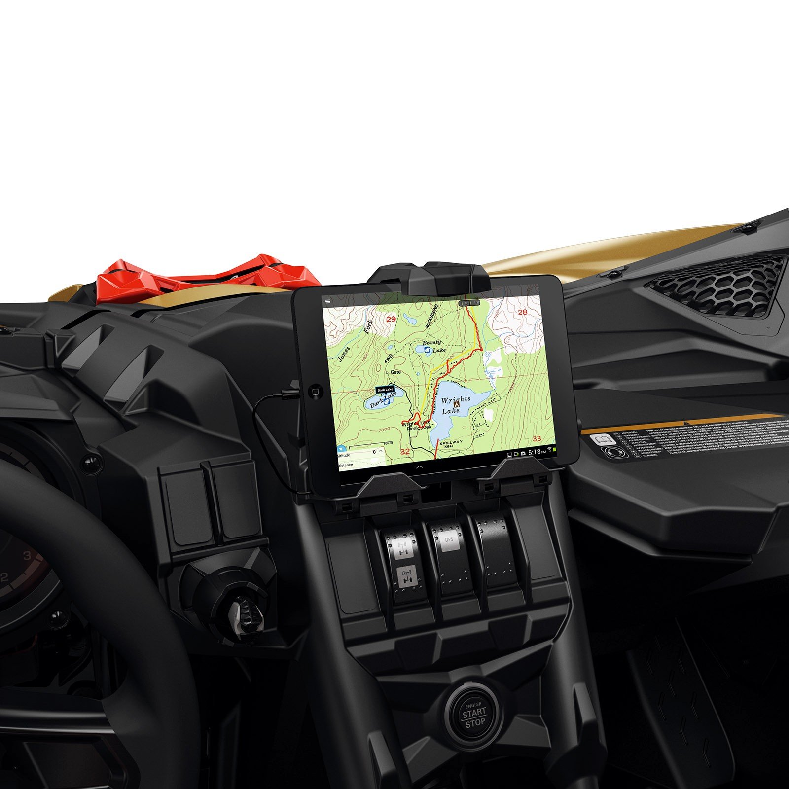 CAN AM Electronic Tablet Support Kit 715002874 - New OEM Replacement for Off-Road Vehicles - Perfect for ATV & UTV Dash Mounting & Navigation