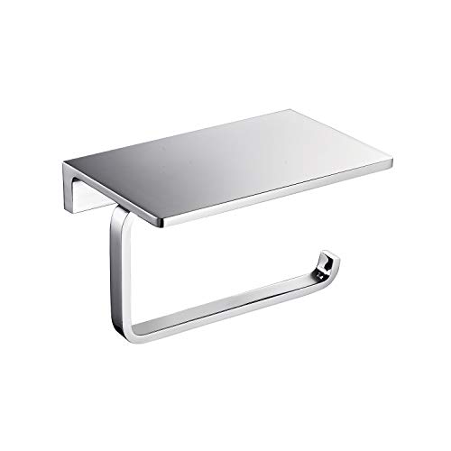 Brass Single Toilet Paper Holder Chrome