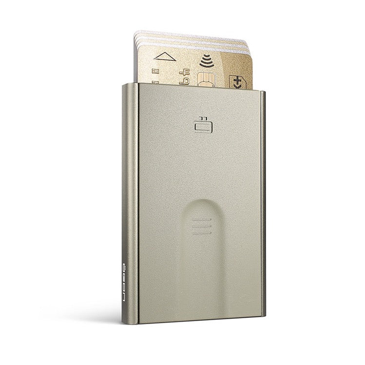 Premium Slider Card Holder by Ogon - Slim RFID Blocking Wallet for Credit Cards & IDs | Perfect for Travel, Business, and Everyday Use