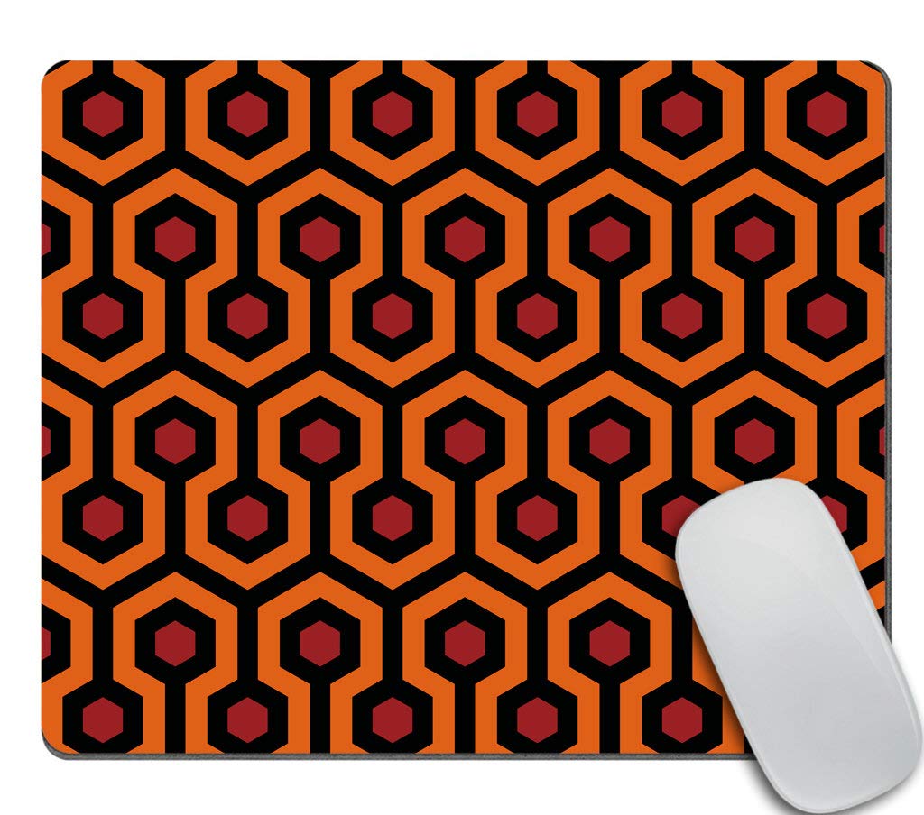 Custom The Shining Overlook Hotel Carpet Design Non-Slip Rubber Gaming Mouse Pad - Perfect for Office, Home & Gaming Setup