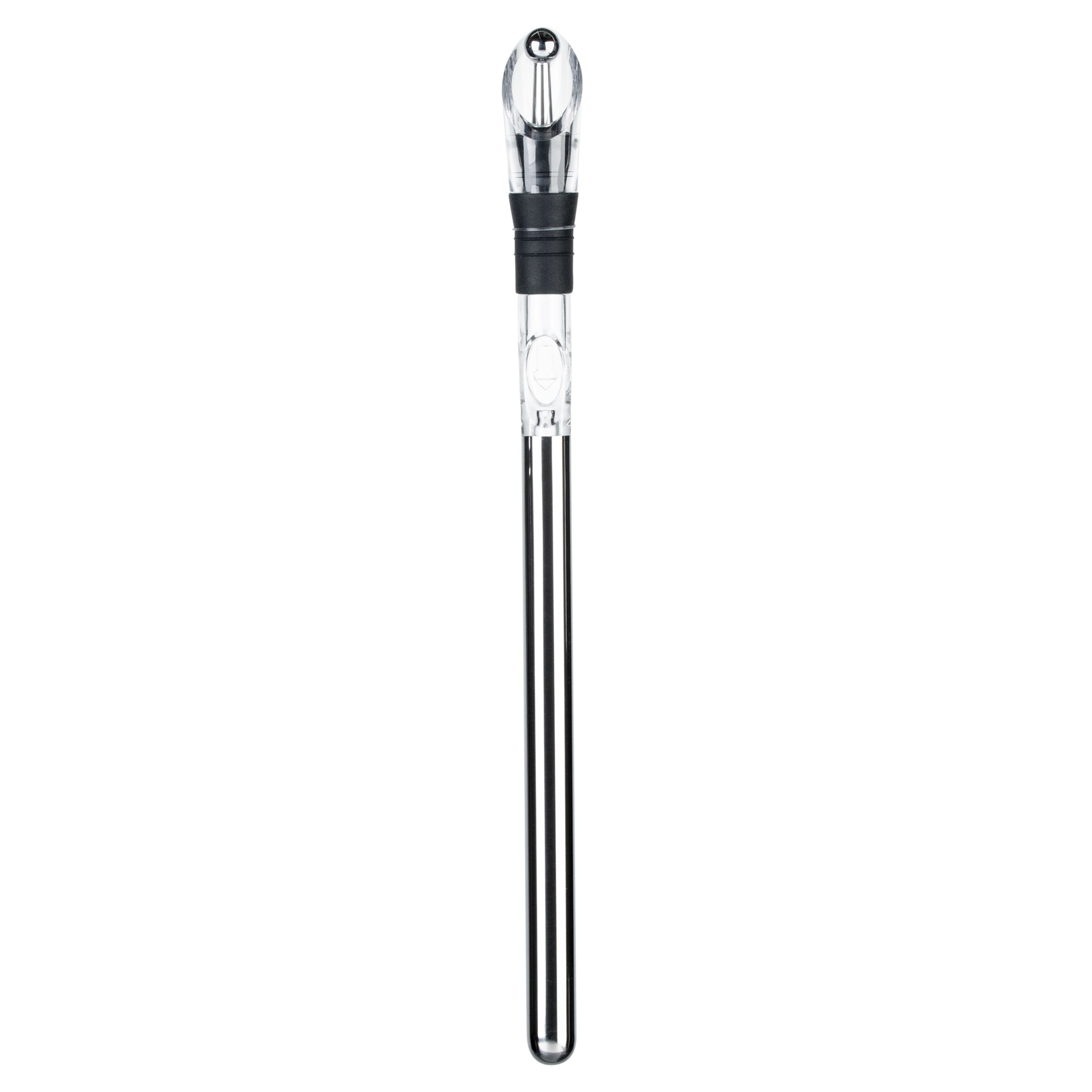 Premium Stainless Steel Wine Chiller Stick with Aerator and Stopper - 12.75