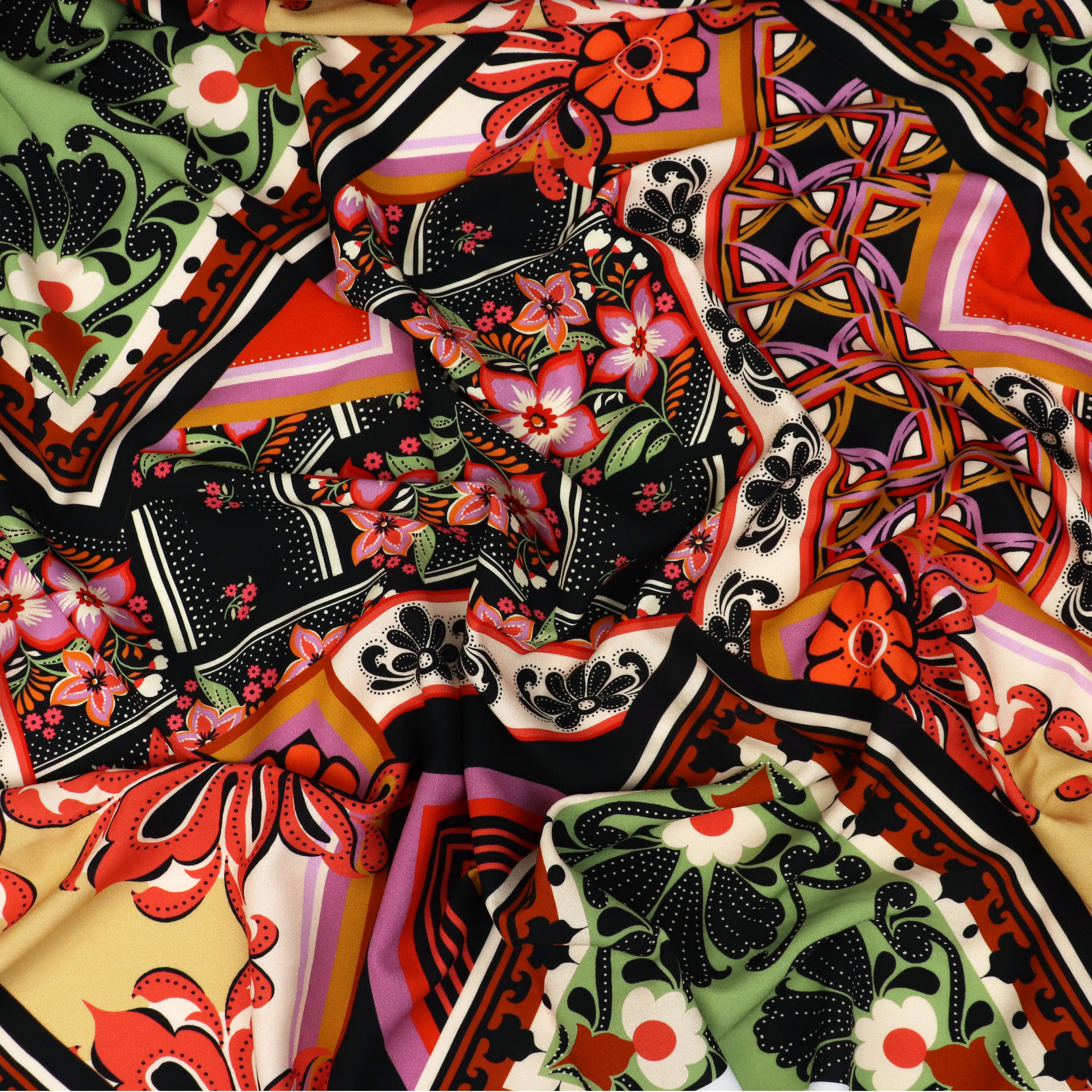 Viscose Lawn Fabric with Lenzing™ EcoVero™ Fibers | Floral Print Design | Sew Me Sunshine Exclusive | Perfect for Dresses, Skirts & Summer Apparel