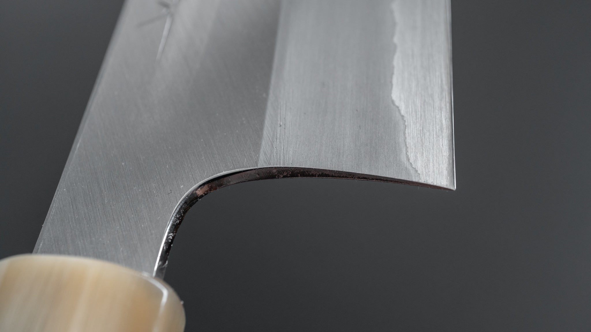 Hitohira Togashi White #1 Stainless Clad Migaki Santoku Knife 180mm with Ziricote Handle - Premium Japanese Kitchen Knife for Slicing, Dicing & Chopping Vegetables, Meat & Fish