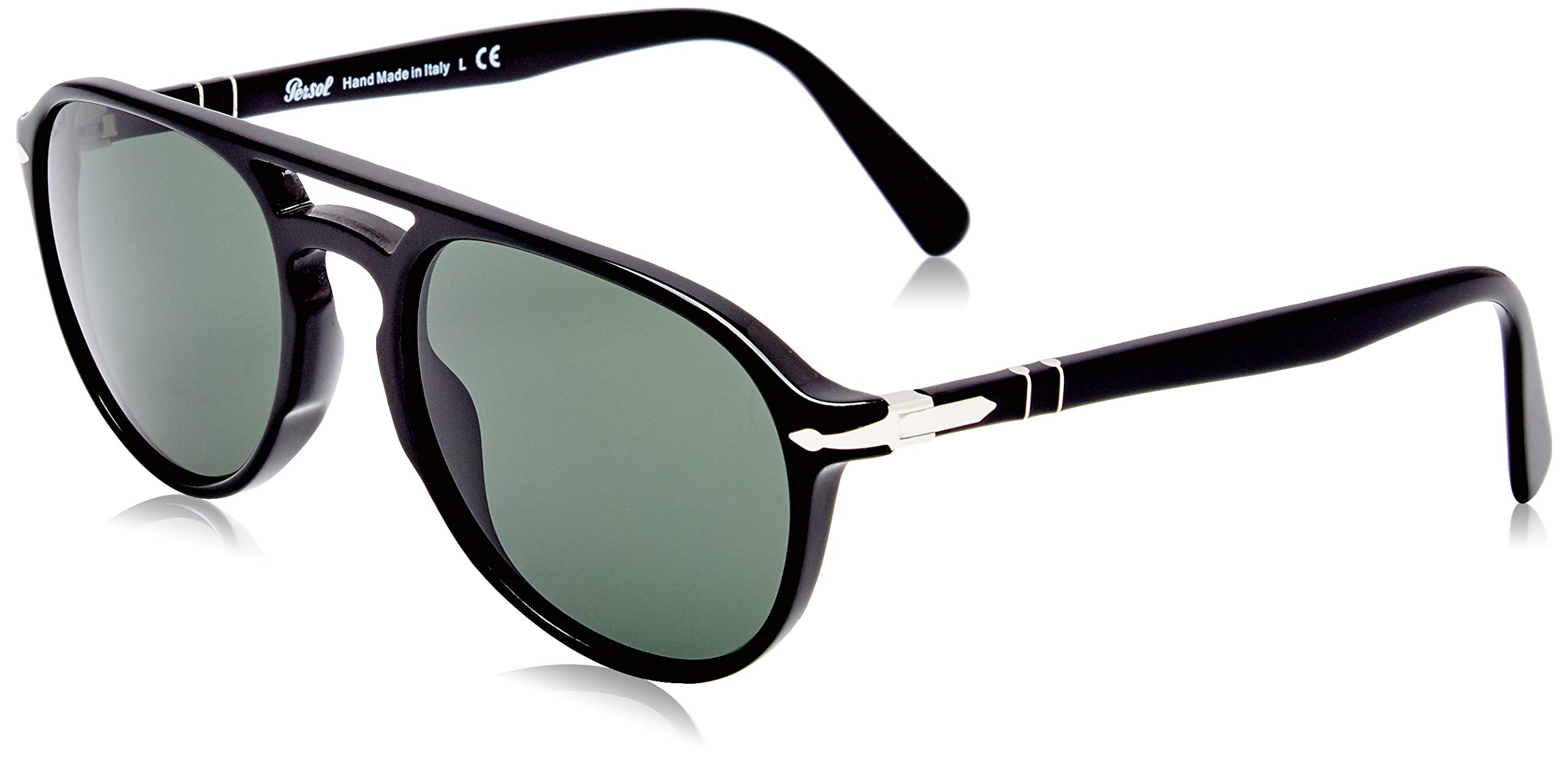 Persol PO3235S Pilot Sunglasses for Men & Women - Classic Aviator Style, UV Protection, Polarized Lenses - Perfect for Driving, Travel & Outdoor Activities