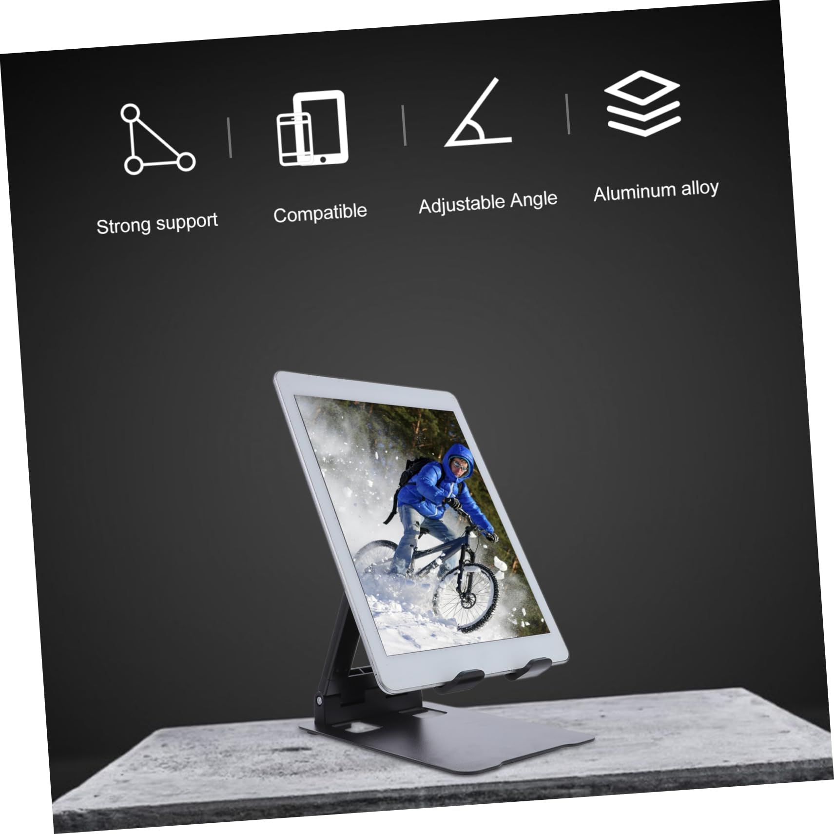 UKCOCO Adjustable Phone Holder Stand - Multi-Function Phone/Tablet Mount with Pill Storage - Perfect for Desk, Car, Bedside & Travel Use