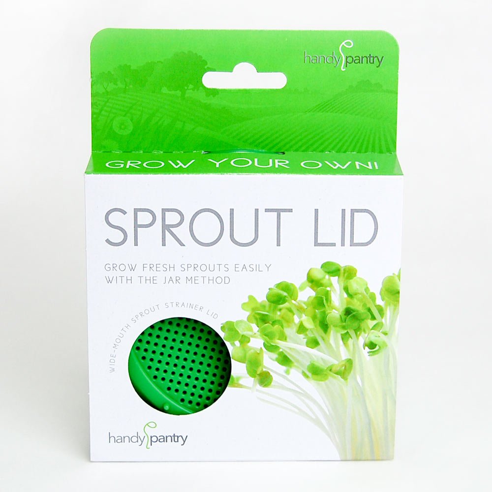 Organic Sprouting Jar Lid with Stainless Steel Mesh - Wide Mouth Mason Jar Sprout Grower - Perfect for Alfalfa, Broccoli, Mung Bean Sprouts - Ideal for Home Gardening & Healthy Eating