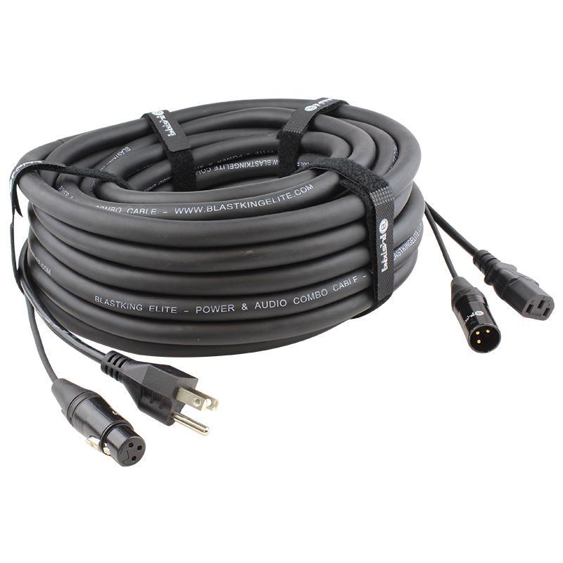 Professional XLR to Power Combo Cable - High-Quality Audio Cable for Microphones, Speakers & Studio Equipment - Perfect for Live Performances, Recording Studios & Home Audio Setups