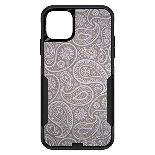Grey Black Paisley On Black Case
