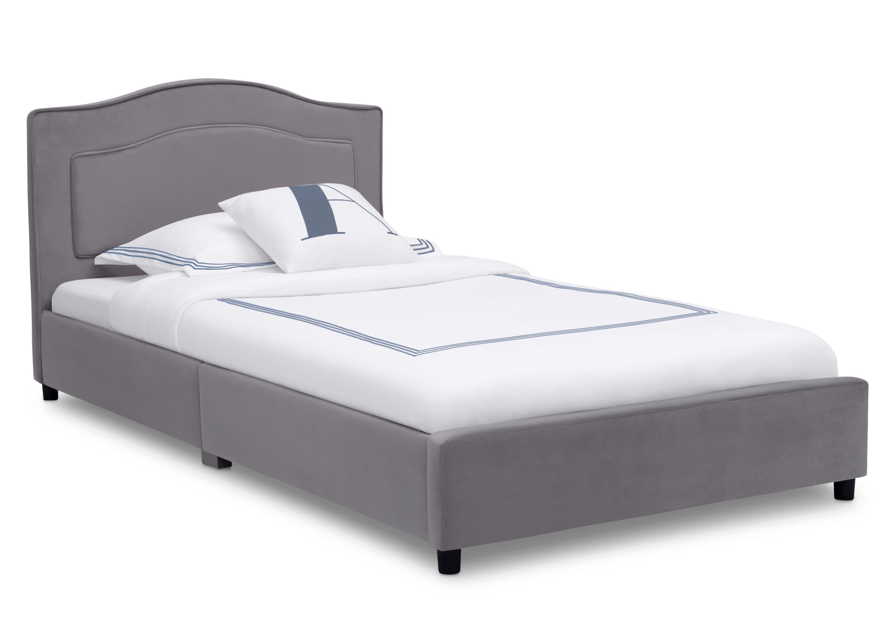 Comfortable Upholstered Twin Bed with Soft Fabric - Perfect for Kids' Rooms, Guest Bedrooms & Small Spaces