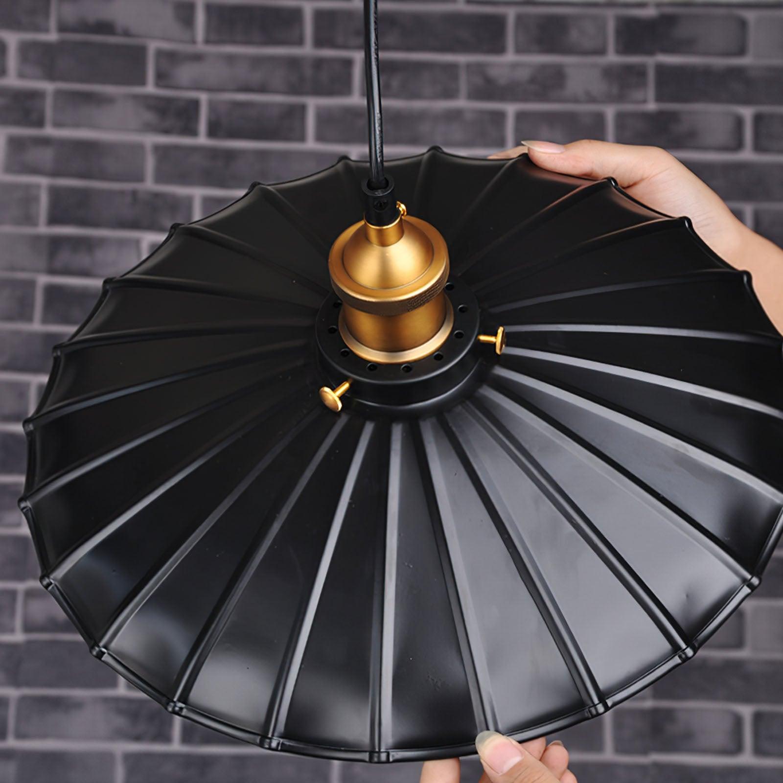 Elegant Black Skirt Pendant Light - Modern Hanging Chandelier for Dining Room, Kitchen Island, or Bedroom Decor
