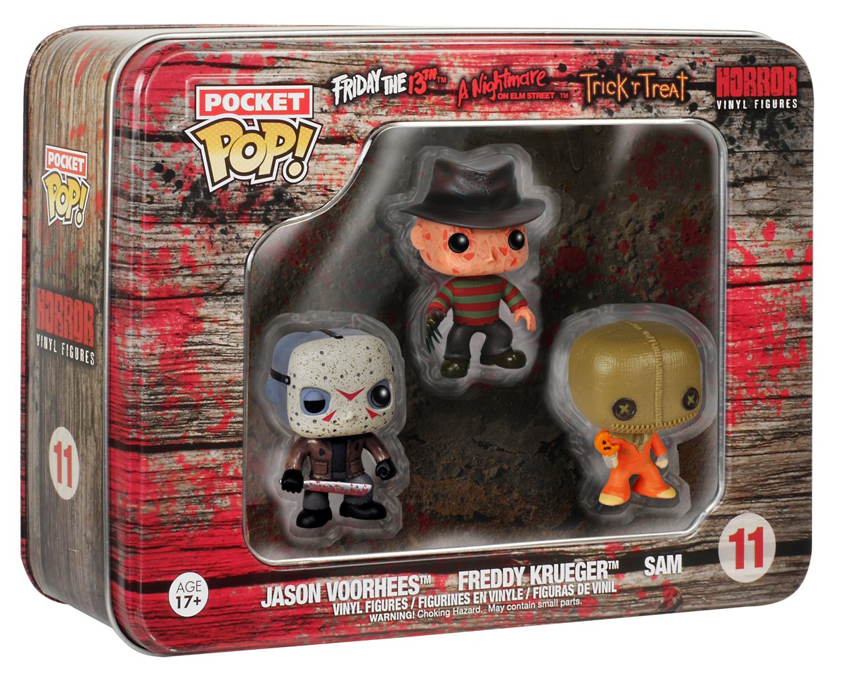 Funko Pocket POP Horror Figures - Freddy, Jason, Sam - Mini Collectible Vinyl Toys for Horror Fans | Perfect for Display, Gifts, and Halloween Decor