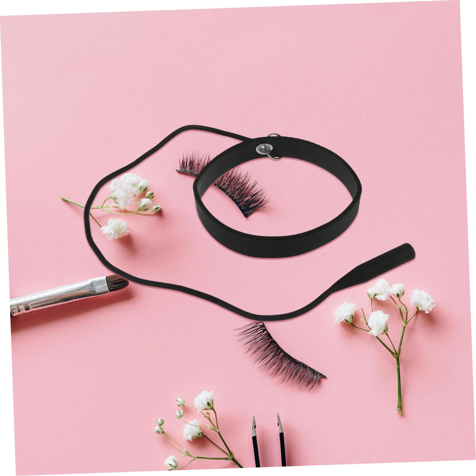 Professional Eyelash Extension Tweezers with Wristband - Essential Lash Tool for Salon & Home Use - Perfect for DIY & Professional Lash Artists